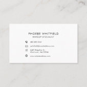 Carte De Fidélité Moderne Ajouter Votre Logo Marque D'Affaires (Dos)