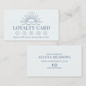 Carte de fidélité moderne Boho Sun and Beach Wave (Devant / Derrière)