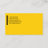 Carte de fidélité moderne Brunet Jaune Salon de co (Dos)