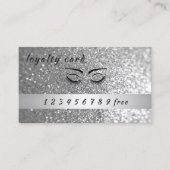 Carte de fidélité moderne cils et sourcils (Devant)