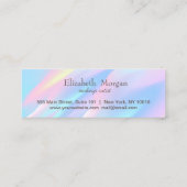 Carte De Fidélité Moderne Élégant Coeurs Professionnels Holographiqu (Dos)