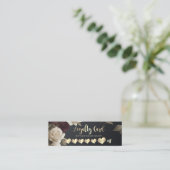 Carte De Fidélité Moderne Élégant Coeurs Professionnels Roses (Debout devant)