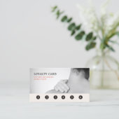 Carte de fidélité moderne Elegant Grey Massage The (Debout devant)