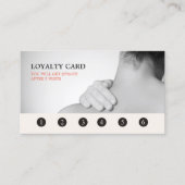 Carte de fidélité moderne Elegant Grey Massage The (Devant)