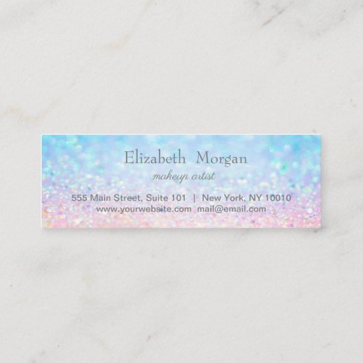 Carte De Fidélité Moderne Elegant Hearts Bokeh (Dos)