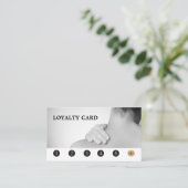 Carte De Fidélité Moderne Elégant Massage Thérapiste Gris Or (Debout devant)