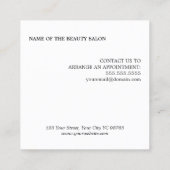 Carte De Fidélité Moderne Elegant noir et blanc (Dos)