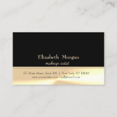 Carte de fidélité moderne Elégant, Noir, Gold Conf (Dos)