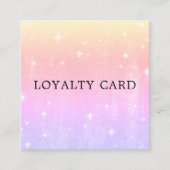 Carte De Fidélité Moderne élégant Pastel PInk Purple Shine (Devant)