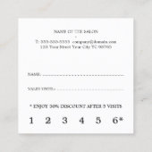 Carte De Fidélité Moderne élégant Pastel PInk Purple Shine (Dos)