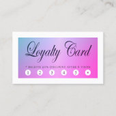 Carte de fidélité moderne élégante et colorée (Devant)