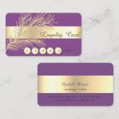 Carte de fidélité moderne, élégante et professionn (Devant / Derrière)