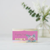 Carte de fidélité moderne, élégante, Fleur (Debout devant)