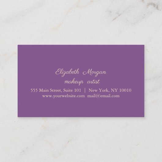 Carte de fidélité moderne Elegtery Lips (Dos)