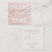 carte de fidélité moderne en or rose texturé (Devant / Derrière)