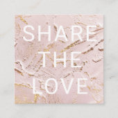 carte de fidélité moderne en or rose texturé (Devant)