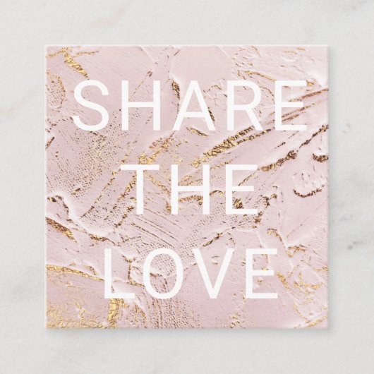 carte de fidélité moderne en or rose texturé (Devant)