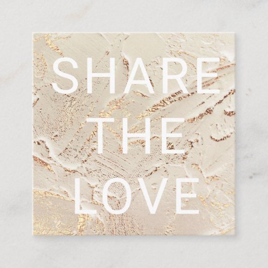 carte de fidélité moderne en or texturé (Devant)