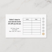 Carte de fidélité moderne FAUX Silver (Dos)