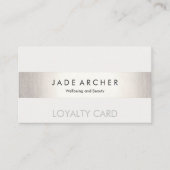 Carte de fidélité moderne FAUX Silver (Devant)