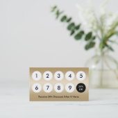 Carte de fidélité Moderne Foil Gold Beauté Salon (Debout devant)