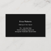 Carte de fidélité Moderne Foil Rose Gold Beauty Sa (Dos)