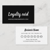 Carte de fidélité moderne minimaliste (Devant / Derrière)
