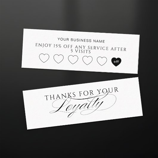 Carte de Fidélité Moderne pour Petite Entreprise