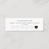 Carte de Fidélité Moderne pour Petite Entreprise (Devant)