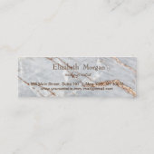 Carte De Fidélité Moderne professionnel élégant Rose Gold Hearts Mar (Dos)