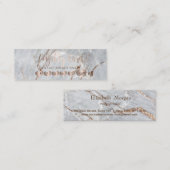 Carte De Fidélité Moderne professionnel élégant Rose Gold Hearts Mar (Devant / Derrière)