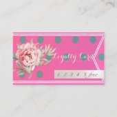 Carte de fidélité moderne professionnelle, pointil (Devant)