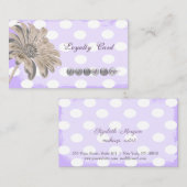 Carte de fidélité moderne professionnelle, pointil (Devant / Derrière)