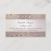 Carte de fidélité moderne, rayée, pointillée (Dos)