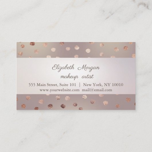 Carte de fidélité moderne, rayée, pointillée (Dos)