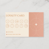 Carte De Fidélité Moderne Terracotta Gradient Maquillage Artiste Mar (Dos)