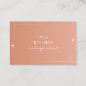 Carte De Fidélité Moderne Terracotta Gradient Maquillage Artiste Mar (Devant)