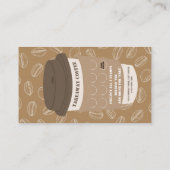 Carte de fidélité modifiable marron pour la maison (Dos)