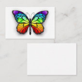 Carte De Fidélité Monarque papillon arc-en-ciel (Devant / Derrière)