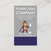 Carte De Fidélité Monkey Power Clean Loyalty Punch Card (Dos)