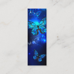 Carte De Fidélité Morpho Butterfly in the Dark Background