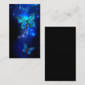 Carte De Fidélité Morpho Butterfly in the Dark Background (Devant / Derrière)