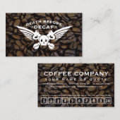 Carte De Fidélité mort avant café beiche (Devant / Derrière)