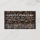 Carte De Fidélité mort avant café beiche (Dos)