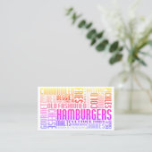 Carte De Fidélité mot hamburger web (Debout devant)