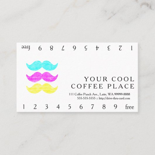 Carte De Fidélité Moustaches de CMY (Devant)