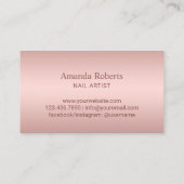 Carte de fidélité | Nail Salon Rose Gold Manicuris (Dos)