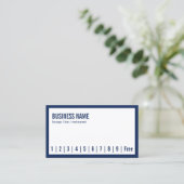 Carte De Fidélité Navy Blue Frame Lounge Bar Loyalty Punch (Debout devant)