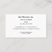 Carte De Fidélité Navy Blue Stripes Retail Loyalty Card Boutique (Dos)