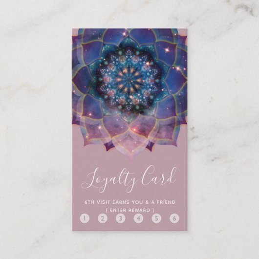Carte De Fidélité Nebula Bloom | Mandala (Devant)